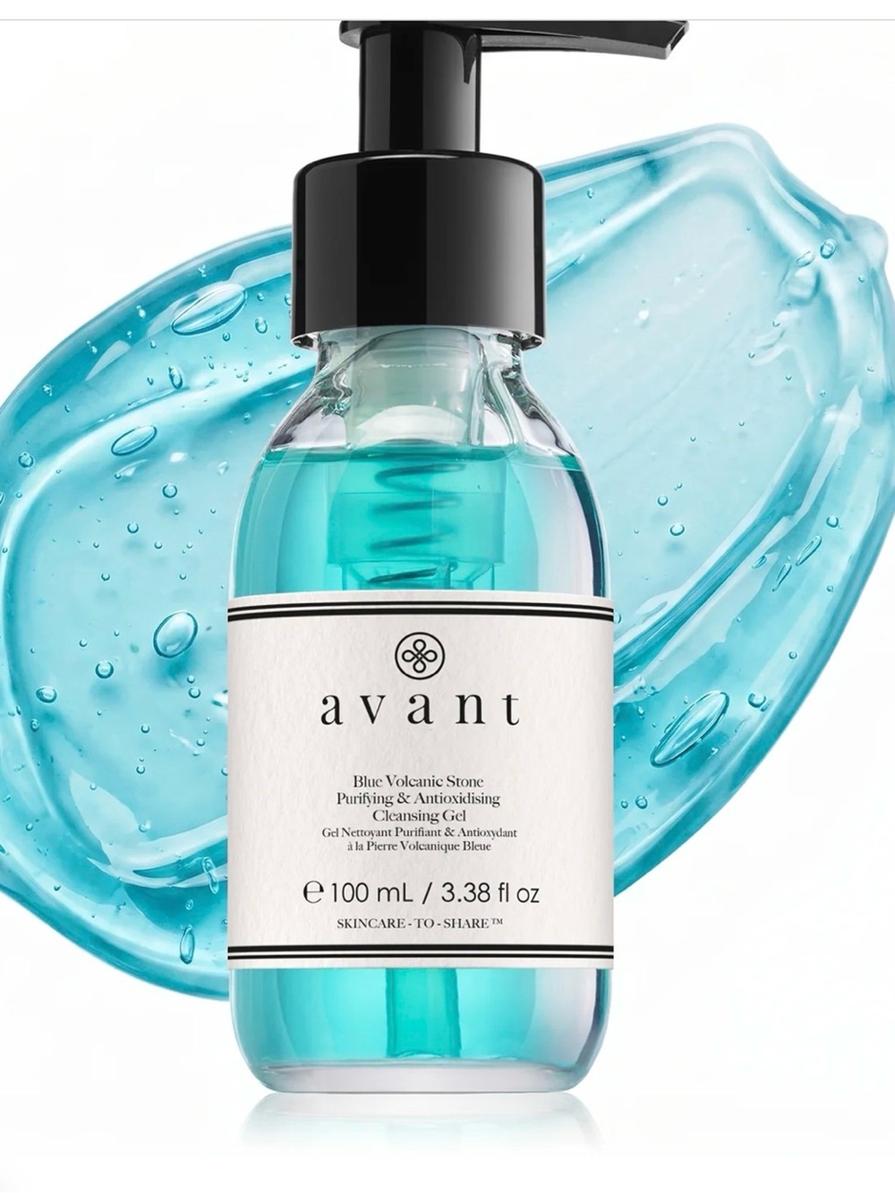 Avant Skincare Age Radiance Blue Volcanic Stone Purifying Cleansing Gel